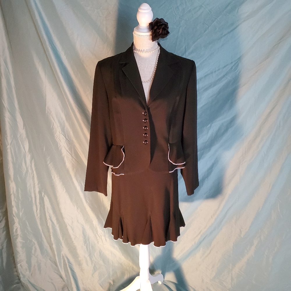 NWT Black 1940s style suit